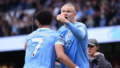 英超-多库破门哈兰德传射 曼城3-0完胜布伦特福德